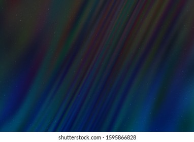 Dark BLUE vector texture with milky way stars. Shining colored illustration with bright astronomical stars. Smart design for your business advert.