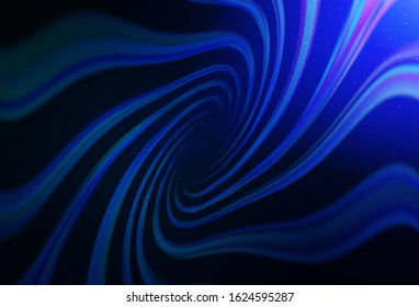 Dark BLUE vector texture with milky way stars. Modern abstract illustration with Big Dipper stars. Pattern for astrology websites.