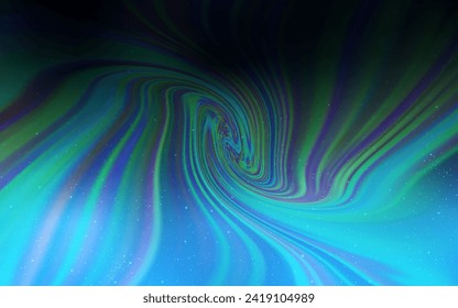 Dark BLUE vector texture with milky way stars. Glitter abstract illustration with colorful cosmic stars. Pattern for futuristic ad, booklets.