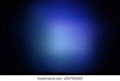 Dunkelblaue Vektortextur mit Sternen auf milchigem Weg. Leuchtende farbige Illustration mit hellen astronomischen Sternen. Bestes Design für Ihre Anzeige, Poster, Banner.