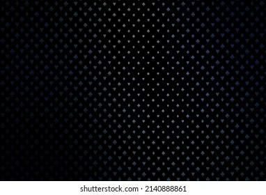 Dark blue vector texture with playing cards. Shining illustration with hearts, spades, clubs, diamonds. Pattern for ads of parties, events in Vegas.