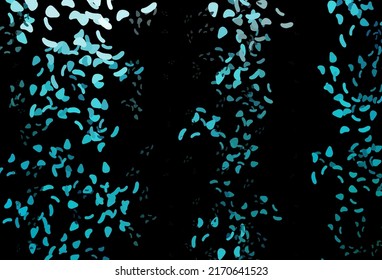 Dark BLUE vector texture with random forms. Simple colorful illustration with abstract gradient shapes. Elegant design for wallpapers.