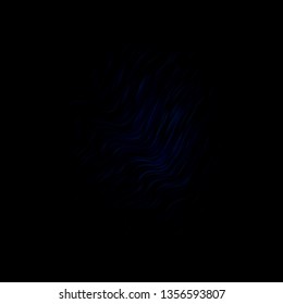 Dark BLUE vector texture with wry lines. Illustration in abstract style with gradient curved.  Pattern for websites, landing pages.