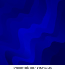 Dark BLUE vector texture with wry lines. Bright sample with colorful bent lines, shapes. Pattern for ads, commercials.