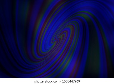 Dark BLUE vector texture with wry lines. A sample with colorful lines, shapes. The best colorful design for your business.