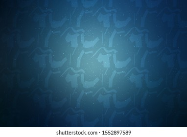 Dark BLUE vector texture with wry lines. A shining illustration, which consists of curved lines. A completely new template for your design.
