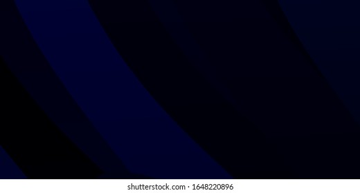 Dark BLUE vector texture with wry lines. Colorful geometric sample with gradient curves.  Pattern for busines booklets, leaflets