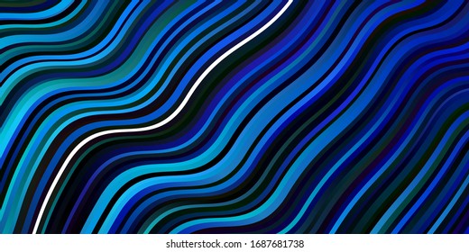 Textura vectorial de color azul oscuro con líneas irregulares. Muestra brillante con líneas plegadas y formas coloridas. Patrón para sitios web, páginas de inicio.