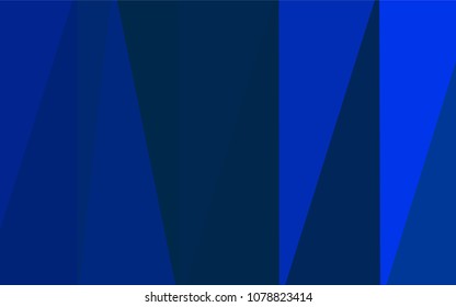Dark BLUE vector triangle mosaic cover. Colorful abstract illustration with gradient. The best triangular design for your business.