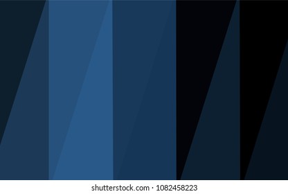 Dark BLUE vector triangle mosaic cover. Geometric illustration in Origami style with gradient.  The template for cell phone's backgrounds.