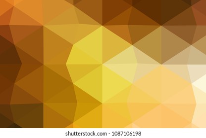 Dark BLUE vector triangle mosaic texture. Colorful abstract illustration with gradient. That new template can be used for your brand book.