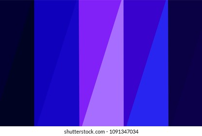 Dark BLUE vector triangle mosaic template. Triangular geometric sample with gradient.  That new template can be used for your brand book.