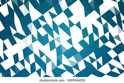 Dark BLUE vector triangle mosaic background. Shining colored illustration in a Brand new style. The polygonal design can be used for your web site.