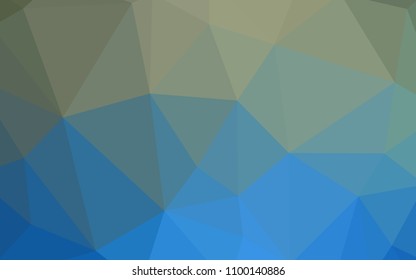 Dark BLUE vector triangle mosaic texture. Modern abstract illustration with triangles. Best triangular design for your business.