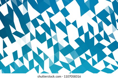 Dark BLUE vector triangle mosaic template. Triangular geometric sample with gradient.  A completely new design for your business.