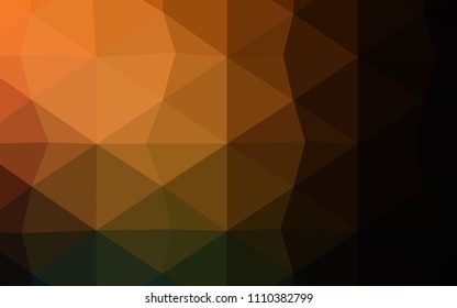 Dark BLUE vector triangle mosaic texture. Colorful illustration in polygonal style with gradient. That new template can be used for your brand book.