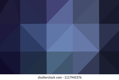 Dark BLUE vector triangle mosaic template. Colorful illustration in abstract style with gradient. That new template can be used for your brand book.