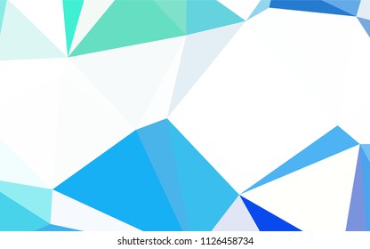 Dark BLUE vector triangle mosaic texture. A sample with polygonal shapes. Brand new style for your business design.