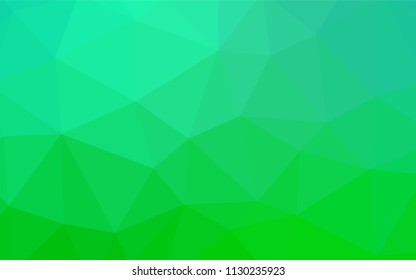Dark BLUE vector triangle mosaic texture. Polygonal abstract illustration with gradient. Best triangular design for your business.