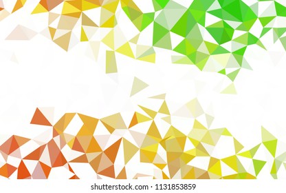 Dark BLUE vector triangle mosaic cover. Colorful abstract illustration with triangles. A completely new design for your leaflet.