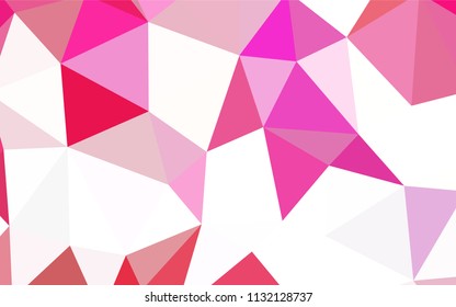 Dark BLUE vector triangle mosaic template. Colorful abstract illustration with triangles. Best triangular design for your business.