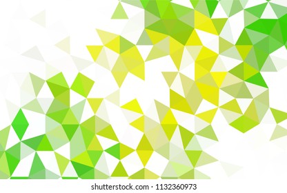 Dark BLUE vector triangle mosaic template. Colorful illustration in polygonal style with gradient. New template for your brand book.