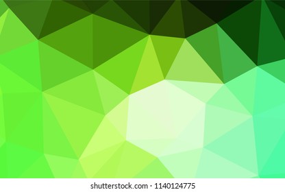 Dark BLUE vector triangle mosaic template. Shining colorful illustration with triangles. New template for your brand book.