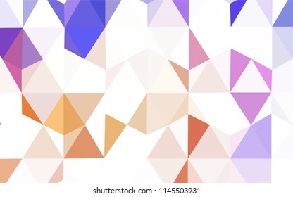 Dark BLUE vector triangle mosaic cover. Creative geometric illustration in Origami style with gradient. A new texture for your web site.