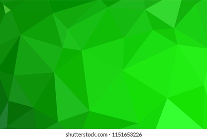 Dark BLUE vector triangle mosaic cover. Colorful abstract illustration with triangles. Brand new style for your business design.