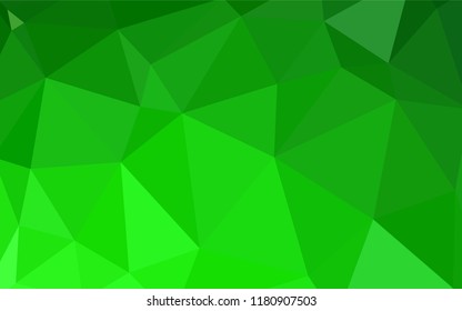 Dark BLUE vector triangle mosaic cover. Elegant bright polygonal illustration with gradient. A new texture for your web site.