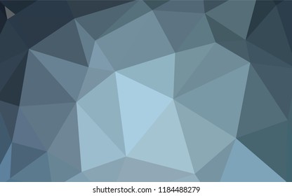 Dark BLUE vector triangle mosaic texture. Modern abstract illustration with triangles. Completely new template for your banner.