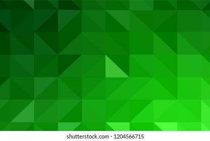 Dark BLUE vector triangle mosaic cover. Creative geometric illustration in Origami style with gradient. A completely new design for your leaflet.