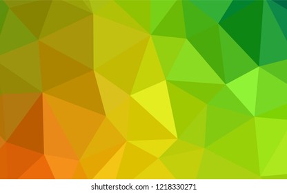 Dark BLUE vector triangle mosaic template. Polygonal abstract illustration with gradient. New template for your brand book.
