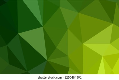 Dark BLUE vector triangle mosaic texture. Glitter abstract illustration with an elegant triangles. New template for your brand book.