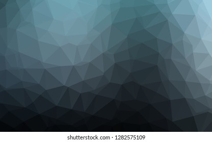 Dark BLUE vector triangle mosaic texture. Shining illustration, which consist of triangles. Textured pattern for background.