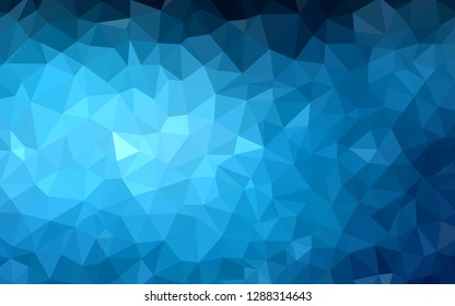 Dark BLUE vector triangle mosaic texture. Modern abstract illustration with triangles. A new texture for your web site.