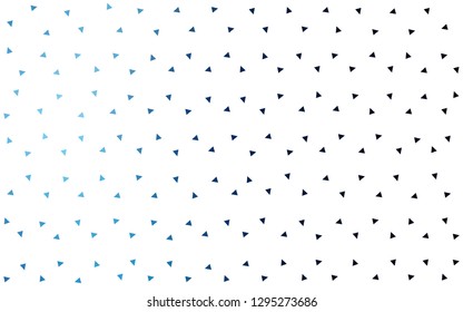 DARK BLUE vector  triangle mosaic template. Shining polygonal illustration, which consist of triangles. Brand new style for your business design.