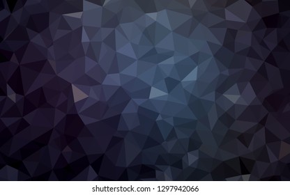 Dark BLUE vector triangle mosaic background. Colorful illustration in polygonal style with gradient. A new texture for your web site.