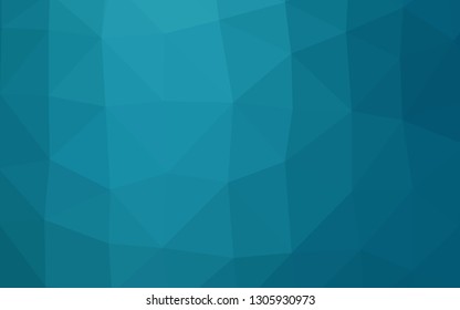 Dark BLUE vector triangle mosaic template. Glitter abstract illustration with an elegant design. Template for a cell phone background.