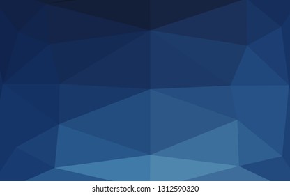 Dark BLUE vector triangle mosaic cover. Brand new colorful illustration in with gradient. Completely new design for your business.