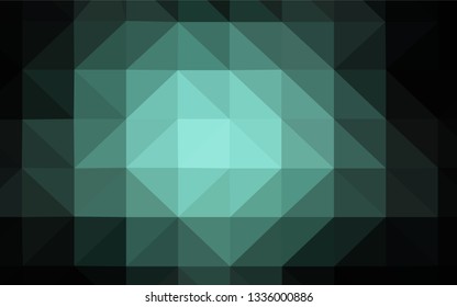 Dark BLUE vector triangle mosaic texture. Glitter abstract illustration with an elegant triangles. Textured pattern for your backgrounds.