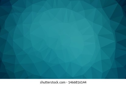 Dark BLUE vector triangle mosaic template. Shining illustration, which consist of triangles. Triangular pattern for your business design.