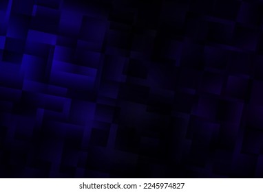 Plantilla de mosaico de triángulo de vector azul oscuro. Ilustración abstracta moderna con triángulos. Plantilla completamente nueva para su banner.