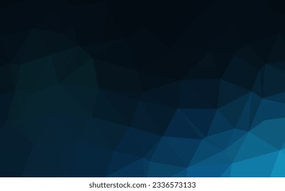 Dark BLUE vector triangle mosaic cover. Colorful abstract illustration with gradient. Completely new template for your business design.