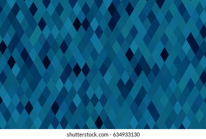 Dark BLUE vector triangle mosaic pattern. Triangular geometric sample with gradient. 