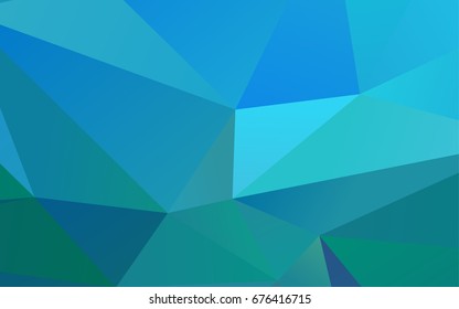 Dark BLUE vector triangle mosaic background. Shining colored illustration in a brand-new style. The textured pattern can be used for background.