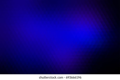 Dark BLUE vector triangle mosaic background. A completely new color illustration in a vague style. A completely new template for your business design.