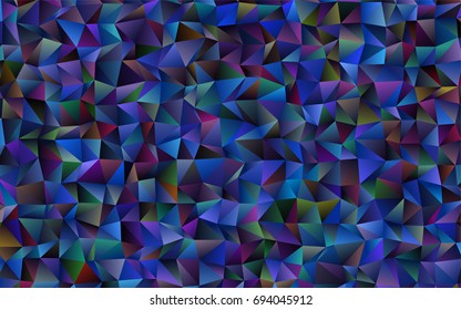 Dark BLUE vector triangle mosaic template. Shining colored illustration in a brand-new style. The template can be used as a background for cell phones.