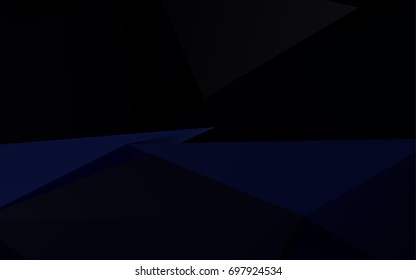 Dark BLUE vector triangle mosaic pattern. A completely new color illustration in a vague style. A completely new template for your business design.
