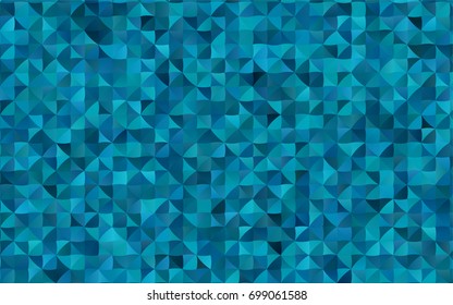 Dark BLUE vector triangle mosaic background. Creative illustration in halftone style with gradient. The best triangular design for your business.